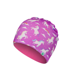 Vrolijke kinderset met muts en nekwarmer Dreaming Unicorn