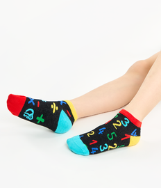 Vrolijke enkelsokken voor kinderen Nummers