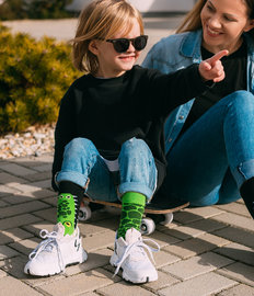 Vrolijke kindersokken Krokodil