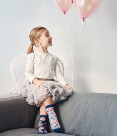 Vrolijke kindersokken Vliegende varkens