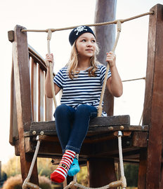 Vrolijke kindersokken Piraat