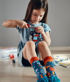 Vrolijke kindersokken Robot