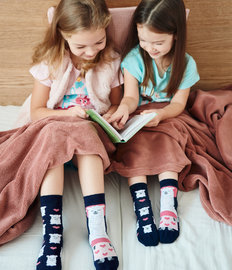 Vrolijke kindersokken Slapende lama