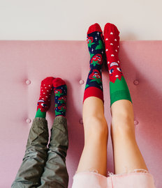 Vrolijke kindersokken Vrolijke aardbeien