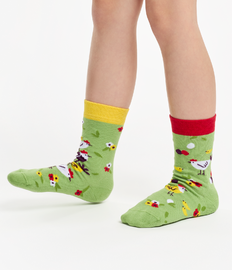Chaussettes rigolotes pour enfants Poules et poussins