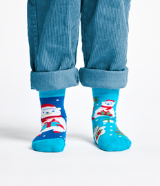 Vrolijke kindersokken Kerstbeer