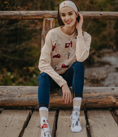 Vrolijke warme sokken Sneeuwland