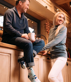 Vrolijke warme sokken Vrolijke sneeuwman