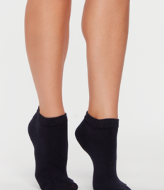 Zwarte bamboe enkelsokken