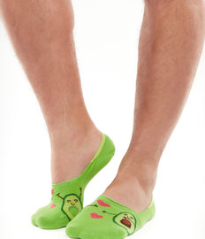 Vrolijke no-show sokken Avocado-liefde