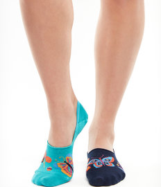 Vrolijke no-show sokken Vlinders