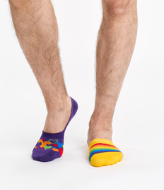 Vrolijke no-show sokken Meerkleurig liefde