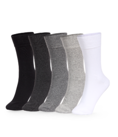 Hoge sokken 5-pack Zwart & wit classic