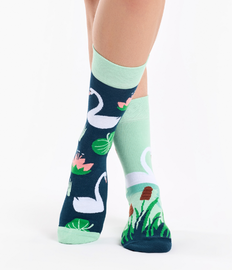 Vrolijke sokken Witte zwaan