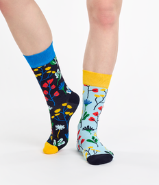 Vrolijke sokken Aquarel bloemen