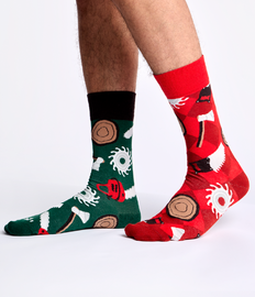 Vrolijke sokken Houtsnijder