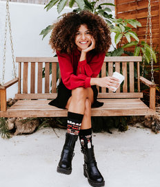 Vrolijke sokken Koffieshop