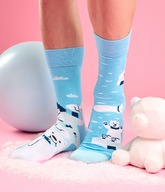 Vrolijke sokken Vissende ijsbeer