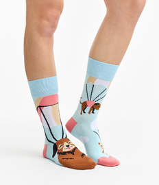 Vrolijke sokken Vliegende katten en honden