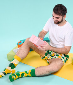 Vrolijke sokken Limoen & citroen