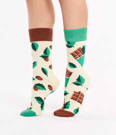 Vrolijke sokken Mint chocolade