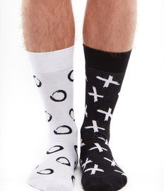 Vrolijke sokken Tic-tac-toe