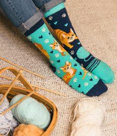 Vrolijke sokken Vrolijke kat