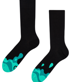 Vrolijke sokken Turquoise druppels