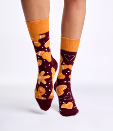 Vrolijke sokken Kerstmis speculaas