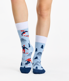 Chaussettes rigolotes en coton recyclé Plaisirs d'hiver