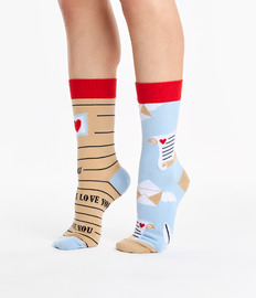Vrolijke sokken Liefdesbriefjes
