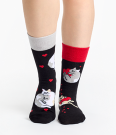 Vrolijke sokken Kattenliefde