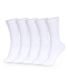 Sportsokken 5-pack wit klassiek