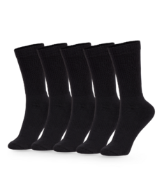 Sportsokken 5-pack zwart klassiek