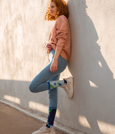 Vrolijke sportsokken Bosbes