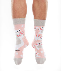 Vrolijke sokken Schaatsende ijsbeer