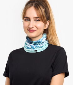 Vrolijke nekwarmer Blauwe blaadjes