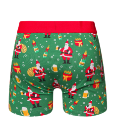 Vrolijke herentrunks Kerstman