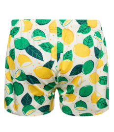 Vrolijke herenboxershorts Limoen & citroen