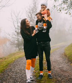 Vrolijke warme kindersokken Bonte vos