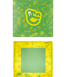 Vierkante geschenkdoos Lentebloemen