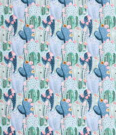 Lustiges Küchentuch Blühende Kakteen