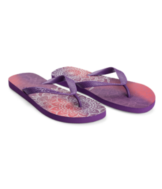 Vrolijke flip-flops Paarse mandala