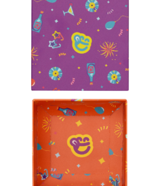 Vierkante geschenkdoos Party