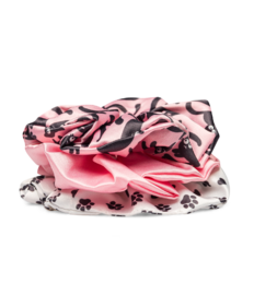 Vrolijke scrunchies 3-pack Roze katten