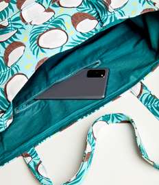 Vrolijke strandtas Kokosnoot