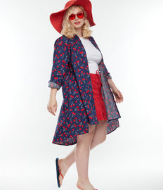 Vrolijke overhemdjurk Kersen