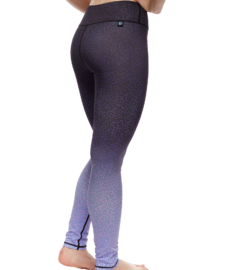 Vrolijke fitnessleggings Lavendelstippen