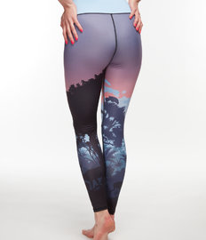 Vrolijke fitnessleggings Jungle zonsopgang