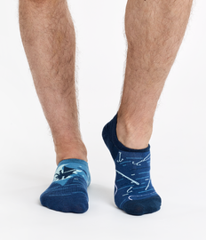 Wesołe skarpetki do sneakersów Nocny rybak